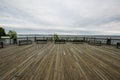 Warm Cloudy day in Havre De Grace, Maryland on the Board Walk Royalty Free Stock Photo