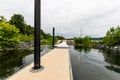 Warm Cloudy day in Havre De Grace, Maryland on the Board Walk Royalty Free Stock Photo