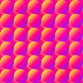 Warm color bubbles seamless pattern