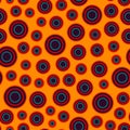 Warm color circle seamless pattern