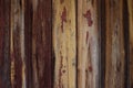 Warm colourful rustic wooden wall