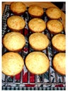 Warm corn muffins