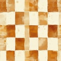 Warm Earthy Toned Square Pattern with Soft Texture Background Royalty Free Stock Photo