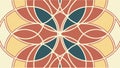 Warm Geometric Abstract Pattern: Intricate Tiling Design Background vector design Generative AI Royalty Free Stock Photo