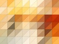 Warm geometric background with diagonal squares in yellow orange and beige. Royalty Free Stock Photo