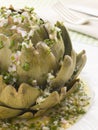 Warm Globe Artichoke Vinaigrette