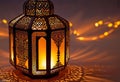 the warm glow of a traditional Ramadan lantern, the cultural significance of Muslim lanterns.