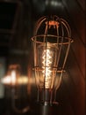 Warm glow of a Tungsten lamp