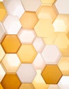 Warm Glowing Hexagonal Pattern Background Royalty Free Stock Photo