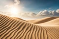 Desert Dunes in Golden Sunset Light Royalty Free Stock Photo