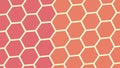 Warm Gradient Honeycomb Pattern Background, vector design Generative AI Royalty Free Stock Photo