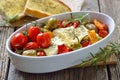 Warm Greek appetizer: Baked feta cheese