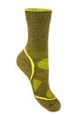 Warm, green, sport sock