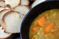 Warm homemade vegetables soup background
