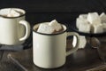 Warm Hot Chocolate with Square Marshmallows Royalty Free Stock Photo
