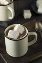 Warm Hot Chocolate with Square Marshmallows Royalty Free Stock Photo