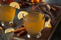 Warm Hot Toddy with Lemon Royalty Free Stock Photo