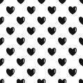 Warm human heart pattern seamless vector