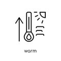 Warm icon from Weather collection.