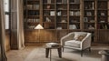 The warm and inviting atmosphere of a home library is further enhanced by the addition of Soundproof Sanctuaries Panels