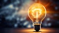 warm light bulb data Royalty Free Stock Photo