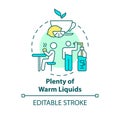 Warm liquids concept icon Royalty Free Stock Photo