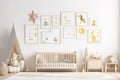 Warm and lovely children\'s room decoration style design Royalty Free Stock Photo