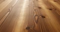 Warm, Luminous Light on a Rustic Wooden Floor with Deeply Textured Grain and Knots Royalty Free Stock Photo
