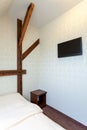 Warm modern classic hotel bedroom