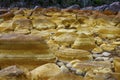 Orange Mineral Formations and Puddles at Rio Tinto