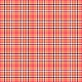 Warm plaid pattern in peach plum. Classic checkered design for textiles, backgrounds, creative projects. Use for fabric, wallpaper Royalty Free Stock Photo