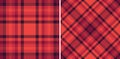 Warm plaid patterns create a cozy and versatile backdrop. Perfect for holiday designs, textiles, or rusticthemed projects, evoking Royalty Free Stock Photo