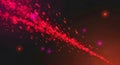 Warm Red Particle Cascade with Color Gradient on Black Abstract Backdrop created with AI Royalty Free Stock Photo
