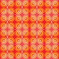 Warm retro seamless pattern with circles blackground Royalty Free Stock Photo