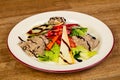 Warm salad with chicken liver Royalty Free Stock Photo