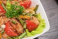 Warm salad with chicken Royalty Free Stock Photo
