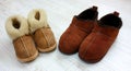 Warm slippers Royalty Free Stock Photo