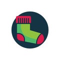 Warm sock flat icon