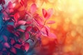 warm spring natural background with young leaves and bokeh effect Royalty Free Stock Photo