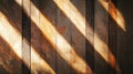 Warm Sunlight Casting Parallel Shadows on Weathered Wooden Planks Texture Royalty Free Stock Photo