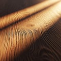Shadows on a wooden surface highlighting the natural grain and Royalty Free Stock Photo