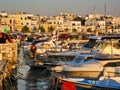 Naxos Chora Waterfront at Sunset, Greece Royalty Free Stock Photo