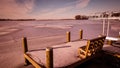 Warm tone feel - take a seat and look off to the tundra of a frozen lake