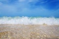 Warm tropic sea waves. Royalty Free Stock Photo