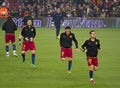 Warm-up FC Barcelona Royalty Free Stock Photo