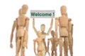 Warm welcome group of people Royalty Free Stock Photo