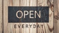 Warm Welcome Wording With Open Everyday Royalty Free Stock Photo
