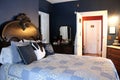 Warm and welcoming bedroom inside adorable bed & breakfast, The Fainting Goat, New York, 2018