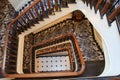 Gorgeous detail in stairway leading to the lobby, The Adelphi Hotel, Saratoga Springs, New York, 2018