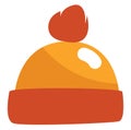 Warm winter hat, icon Royalty Free Stock Photo
